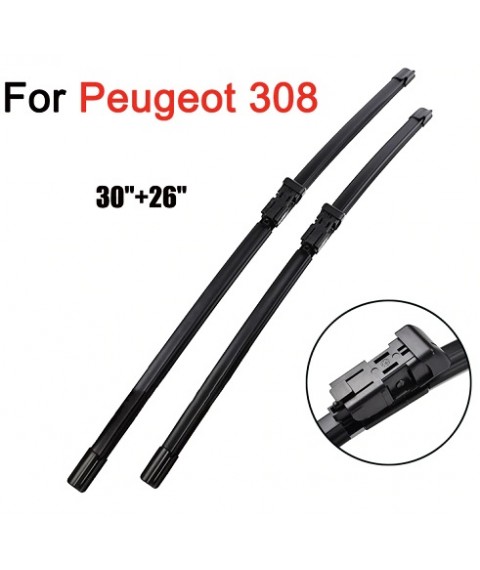 شفرات المساحات لسيارة بيجو 308 الزجاج الأمامي  