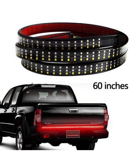 شريط ضوءLED لشنطة السيارة الخلفية  مقاس 150 سم  يعمل على تشغيل إشارة التوقف للفرامل والاشارات الجانبية 