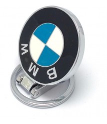 ميداليه مفاتيح سياره بى ام دبليو من المعدن المطلى نيكل لامع لوجو على الوجهين