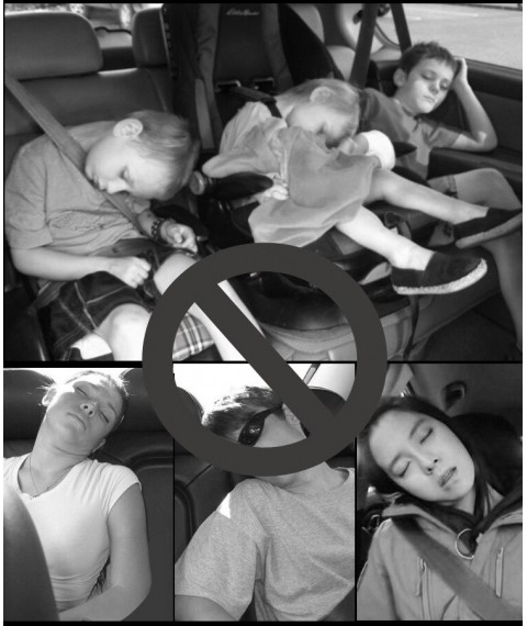 مسند رأس عند السفر بالسيارة رمادي 