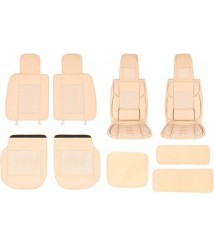 طقم غطاء من اجود الخامات للكراسى السيارة كاملة بيج
