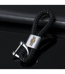 سلسلة مفاتيح جلد بشعار معدنى لسيارة شيفورلية 