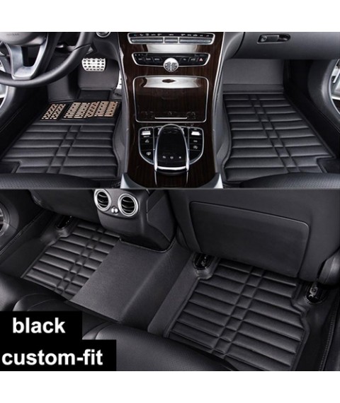 طقم دواسات 5D للسيارة 3 قطع - اسود BMW-E60