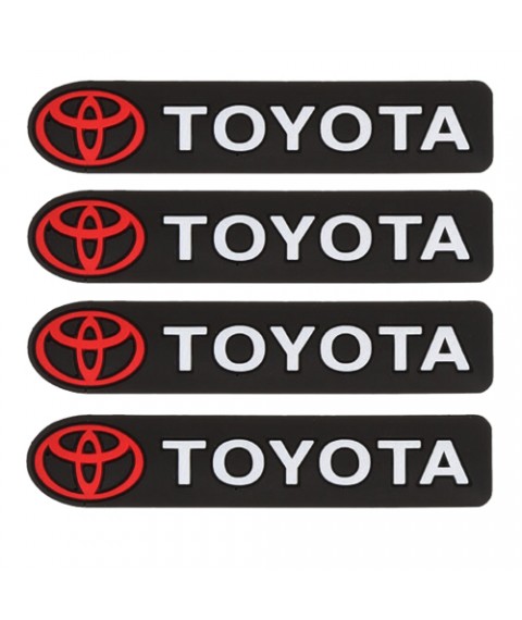 طقم صدادات حماية باب السيارة تويوتا ، 4 قطع