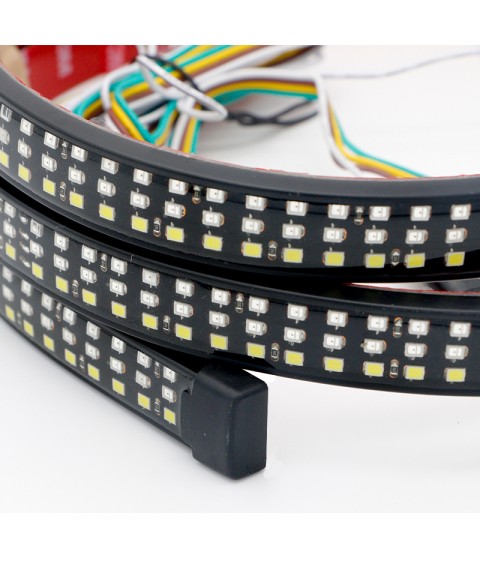 شريط ضوءLED لشنطة السيارة الخلفية  مقاس 150 سم  يعمل على تشغيل إشارة التوقف للفرامل والاشارات الجانبية 