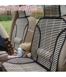 عراقة لمقعد السياره مصنوعة من الخوص , 2 قطع لون اسود