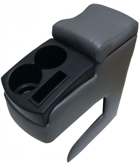 مخدع يد للسيارة 2 كوب - رمادي 