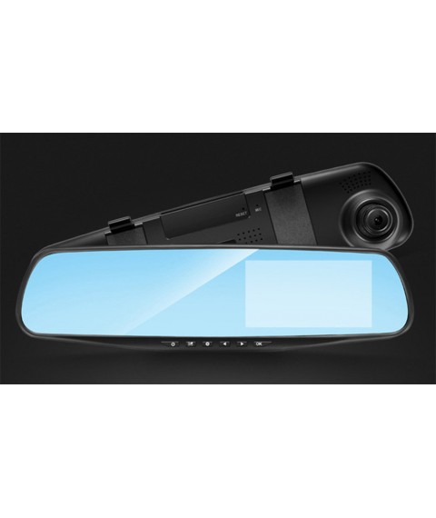 مراة سيارة بكاميرا امامية DVR بشاشة ال سي دي 4.3  بوصة مع كاميرا خلفية لمساندة عملية رجوع السيارة للخلف