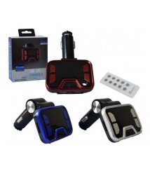 مشغل ام بي 3 للسيارة مع جهاز ارسال موجات اف ام، بتقنية بلوتوث ومدخلين يو اس بي للشحن  KCB-909