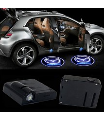 لوجو باب سيارة ظل ضوء الصمام  مازدا لاصق  - 2 قطعة