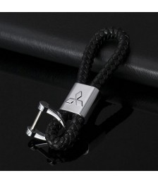 سلسلة مفاتيح جلد بشعار معدنى لسيارة ميتسوبيشي