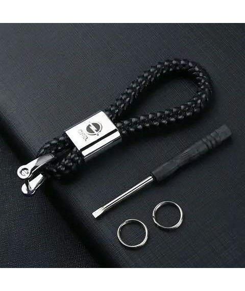 سلسلة مفاتيح جلد بشعار معدنى لسيارة اوبل