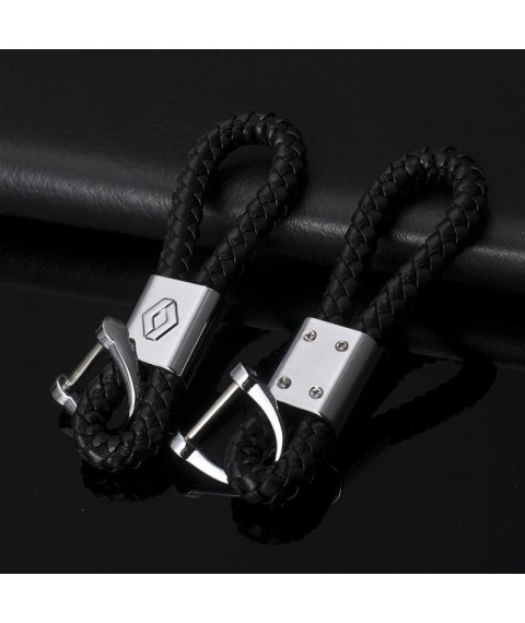 سلسلة مفاتيح جلد بشعار معدنى لسيارة رينو