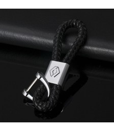 سلسلة مفاتيح جلد بشعار معدنى لسيارة رينو