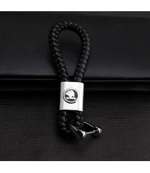 سلسلة مفاتيح جلد بشعار معدنى لسيارة سكودا 