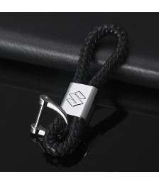 سلسلة مفاتيح جلد بشعار معدنى لسيارة سوزوكي