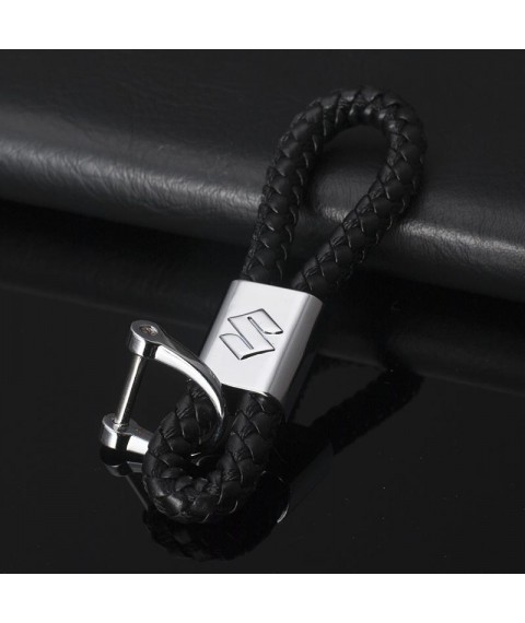 سلسلة مفاتيح جلد بشعار معدنى لسيارة سوزوكي