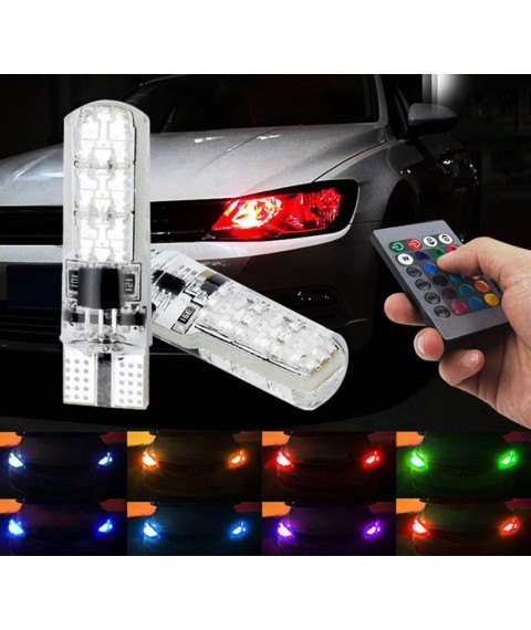  لمبات ليد متعددة الالوان ذات اضائة منخفضة للفوانيس الامامية للسيارة