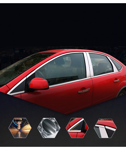 فريم نيكل لتحديد نوافذ السيارة لسيارة نيسان صنى 