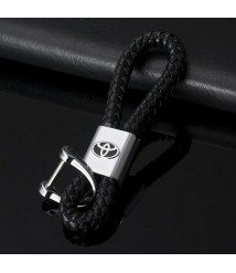 سلسلة مفاتيح جلد بشعار معدنى لسيارة تويوتا