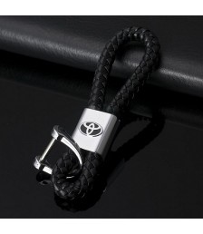 سلسلة مفاتيح جلد بشعار معدنى لسيارة تويوتا