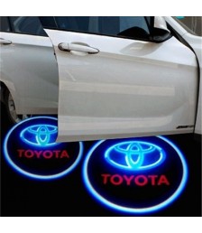 لوجو باب سيارة ظل ضوء لاصق الصمام تويوتا- 2 قطعة