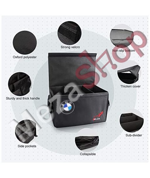 صندوق تخزين الاغراض داخل شنطة السيارة BMW- اسود