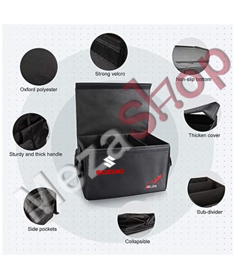 صندوق تخزين الاغراض داخل شنطة السيارة سوزوكي - اسود