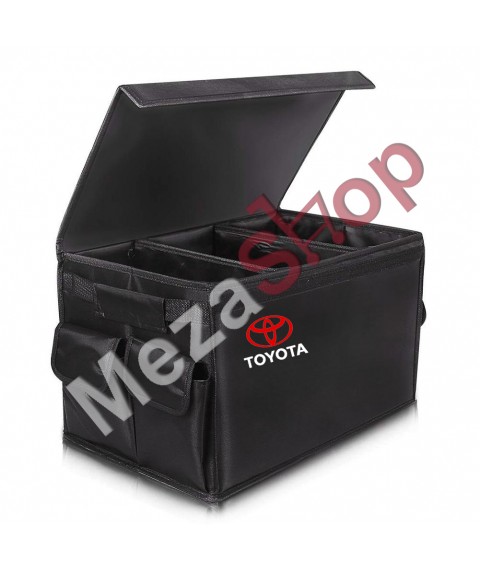 صندوق تخزين الاغراض داخل شنطة السيارة تويوتا- اسود