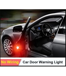 أضواء باب السيارة LED إشارة التحذير للقادم من الخلف لون احمر