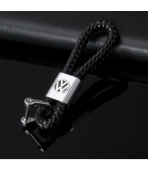 سلسلة مفاتيح جلد بشعار معدنى لسيارة فولكس فاجن