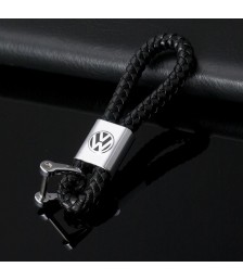 سلسلة مفاتيح جلد بشعار معدنى لسيارة فولكس فاجن