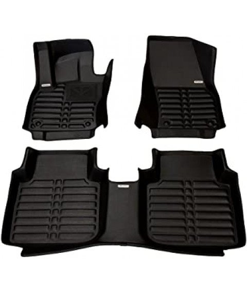 طقم دواسات 5D للسيارة 3 قطع - اسود جيب جراند شيروكى 