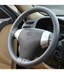 غطاء دريكسيون جلد، رمادي، خياطة