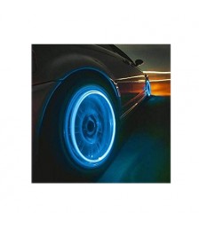 غطاء البلف المضئ - 4 قطع لون ازرق