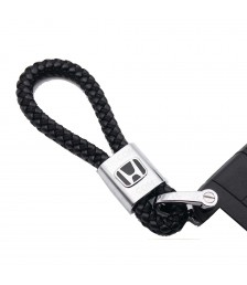 سلسلة مفاتيح جلد بشعار معدنى لسيارة هوندا