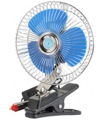 مروحة السيارة مع شاحن سيارة سرعتين