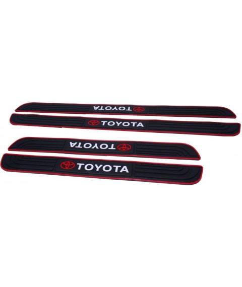 عتب سيلكون 4 قطع لسيارات تويوتا