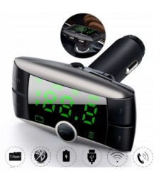 مشغل ام بي 3 للسيارة مع جهاز ارسال موجات اف ام، بتقنية بلوتوث ومدخلين يو اس بي للشحن  KCB-901