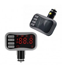 مشغل ام بي 3 و شاحن سيارة FM لاسلكي بشاشة كبيرة AUX  KCB-902