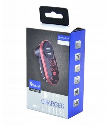 مشغل ام بي 3 للسيارة مع جهاز ارسال موجات اف ام، بتقنية بلوتوث ومدخلين يو اس بي للشحن  KCB-909