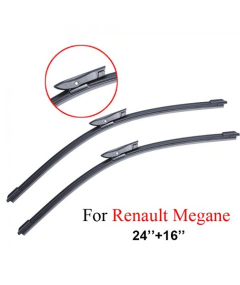 شفرات المساحات لسيارة  رينو ميجان الزجاج الأمامي 