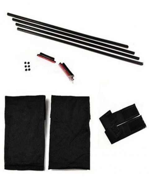 ستارة سيارة 2 قطعة VIP -اللون اسود