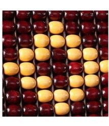 مسند ظهر لكرسي السيارة صيفي من الخرز، قطعتين اللون بني