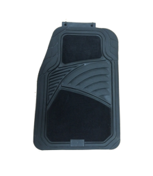 -طقم دواسات جلد * موكيت 5 قطع للسيارة- اسود