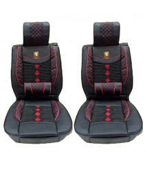طقم غطاء و عراقة ,للكرسى الامامي للسيارة - اسود