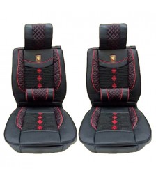 طقم غطاء و عراقة ,للكرسى الامامي للسيارة - اسود