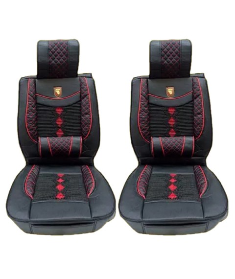 طقم غطاء و عراقة ,لمقاعد السيارة - اسود