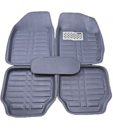 طقم دواسات 5D للسيارة 5 قطع - رمادي