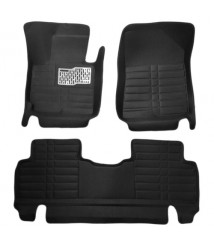 طقم دواسات 5D للسيارة 3 قطع - اسود كيا كارنز 2012